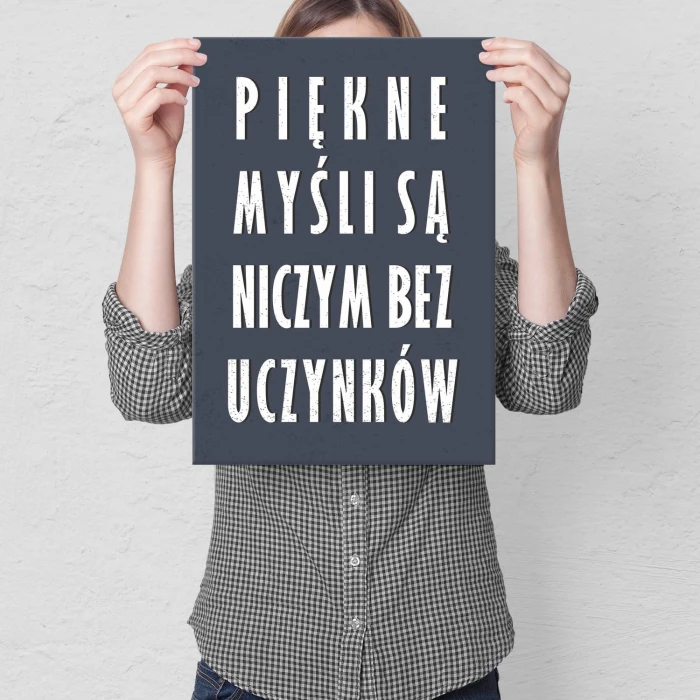 Plakat metalowy Piękne myśli Prezent