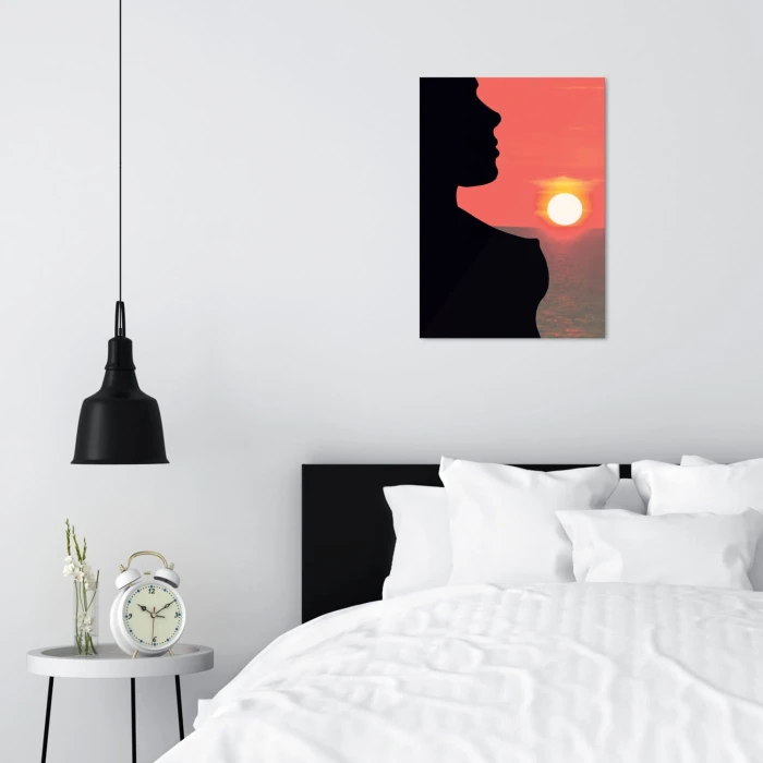 Plakat metalowy Sexy zachód słońca Prezent