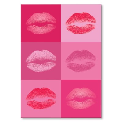 Plakat metalowy Lips and kiss Warhol Prezent