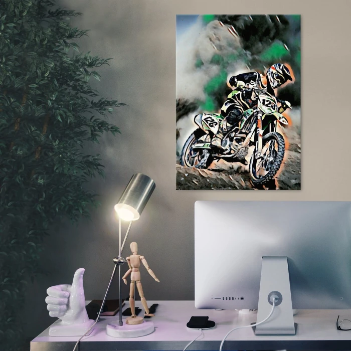 Plakat metalowy Motocykl Prezent