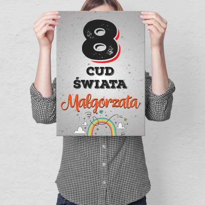 Plakat metalowy Małgorzata Prezent