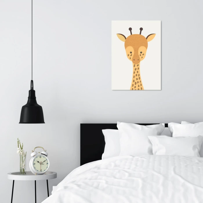 Plakat metalowy Żyrafa Prezent