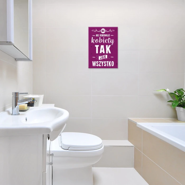Plakat metalowy Nerwy kobiety Prezent