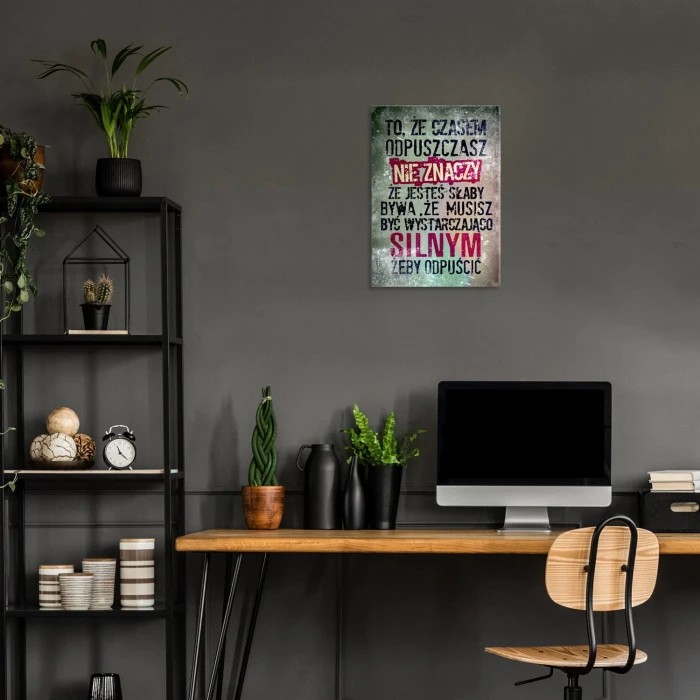 Plakat metalowy Czasem odpuść Prezent