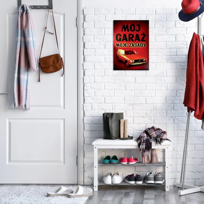 Plakat metalowy Mój garaż 245 Prezent