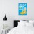 Plakat metalowy Nie patrz w oczy Prezent