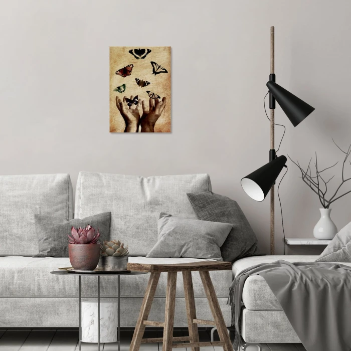 Plakat metalowy Motyle Prezent