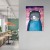 Plakat metalowy Misio ilustracja Prezent