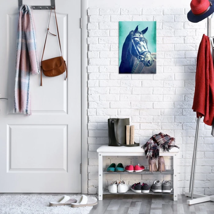 Plakat metalowy Portret konia Prezent