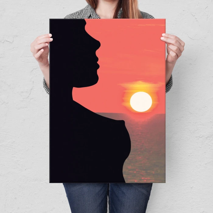 Plakat metalowy Sexy zachód słońca Prezent
