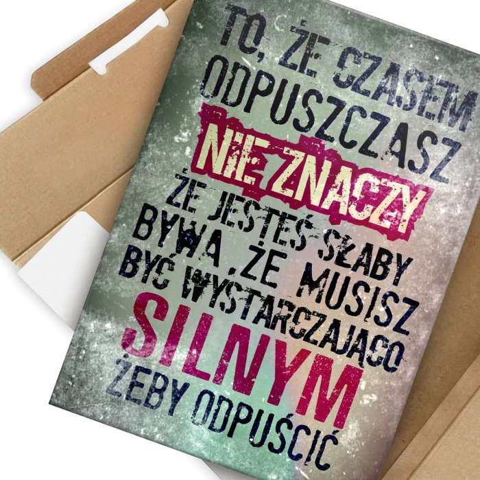 Plakat metalowy Czasem odpuść Prezent