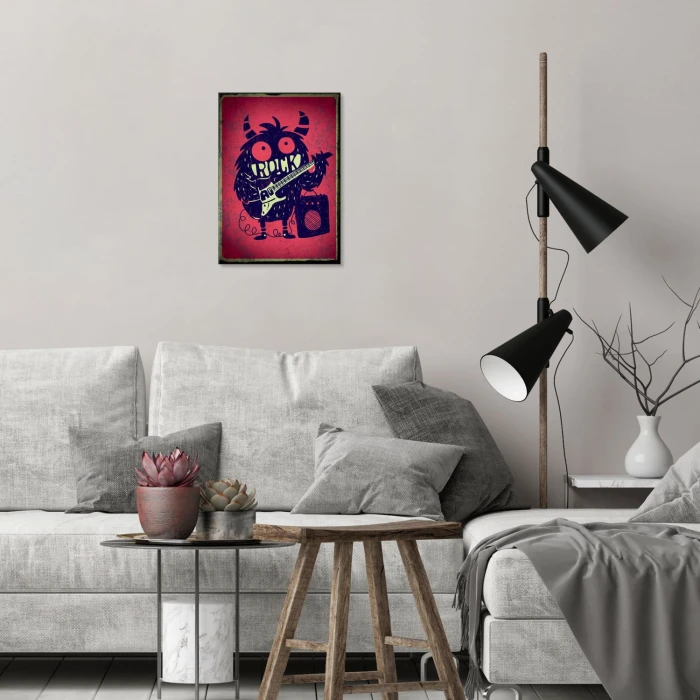 Plakat metalowy Rock monster Prezent