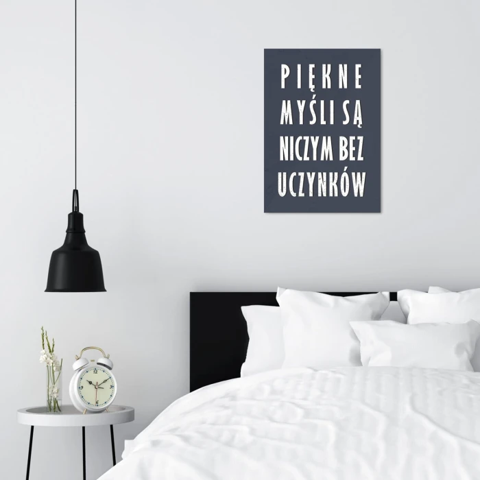 Plakat metalowy Piękne myśli Prezent