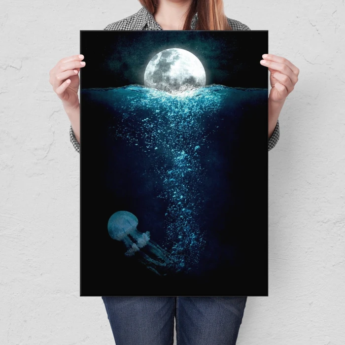 Plakat metalowy Życie w oceanie Prezent