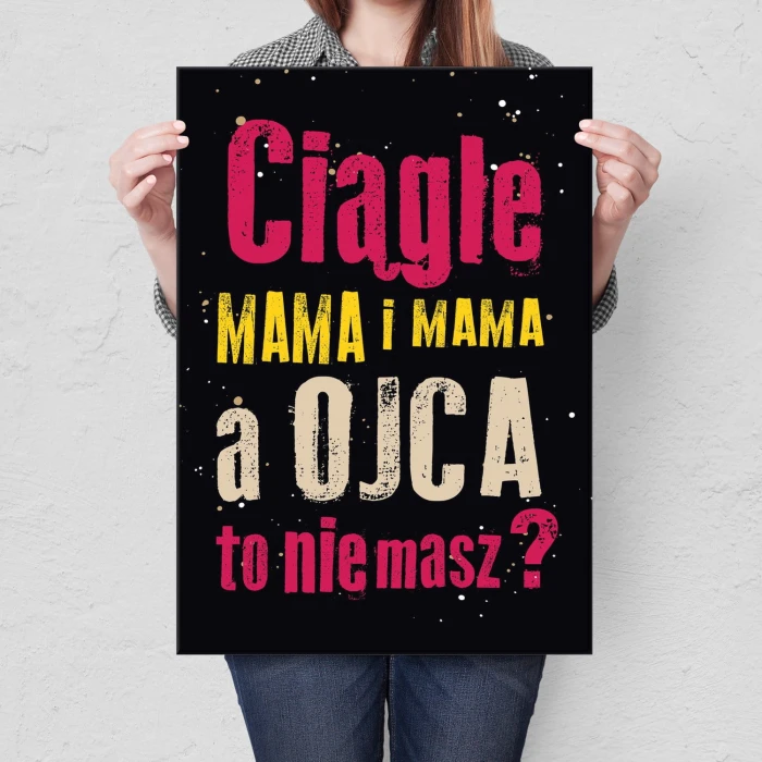 Plakat metalowy Mama i mama Prezent
