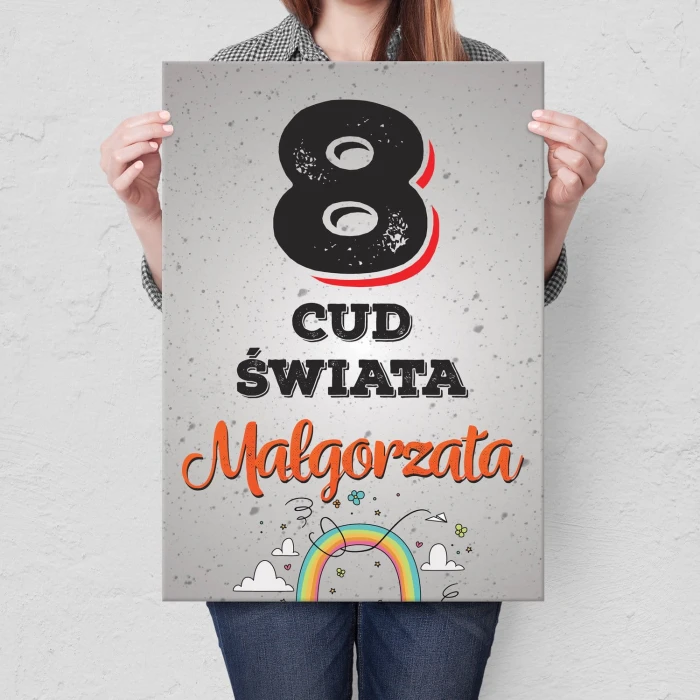 Plakat metalowy Małgorzata Prezent