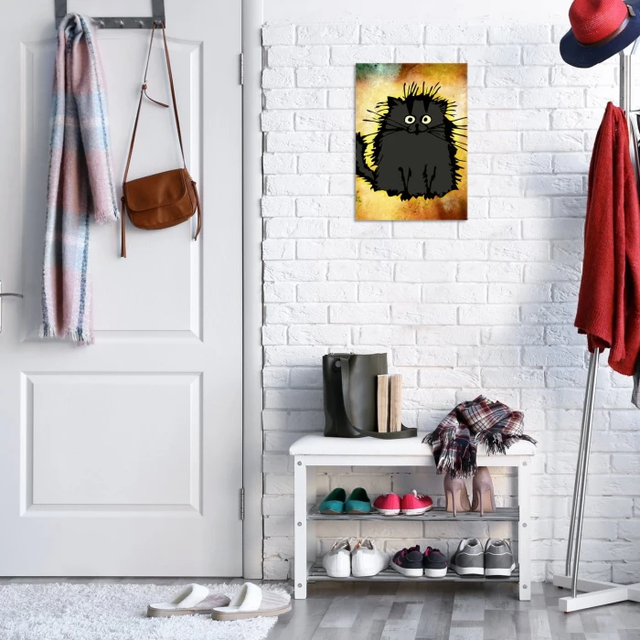 Plakat metalowy Słodki koteł Prezent