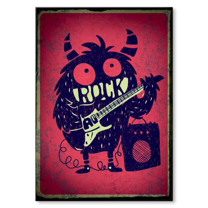 Plakat metalowy Rock monster Prezent
