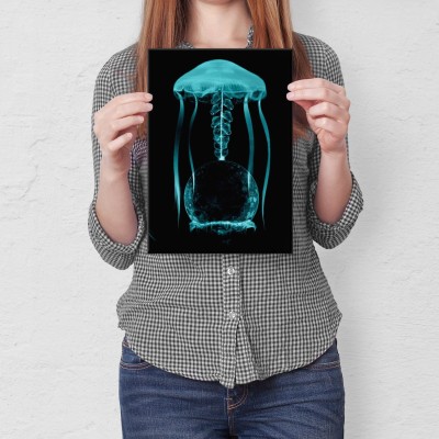 Plakat metalowy Jellyfish 1 Prezent