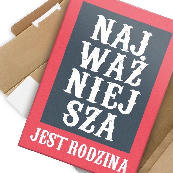 Plakat metalowy Rodzina jest najważniejsza Prezent