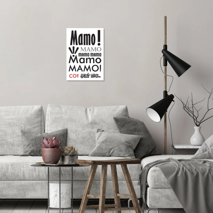 Plakat metalowy Mamo! Prezent