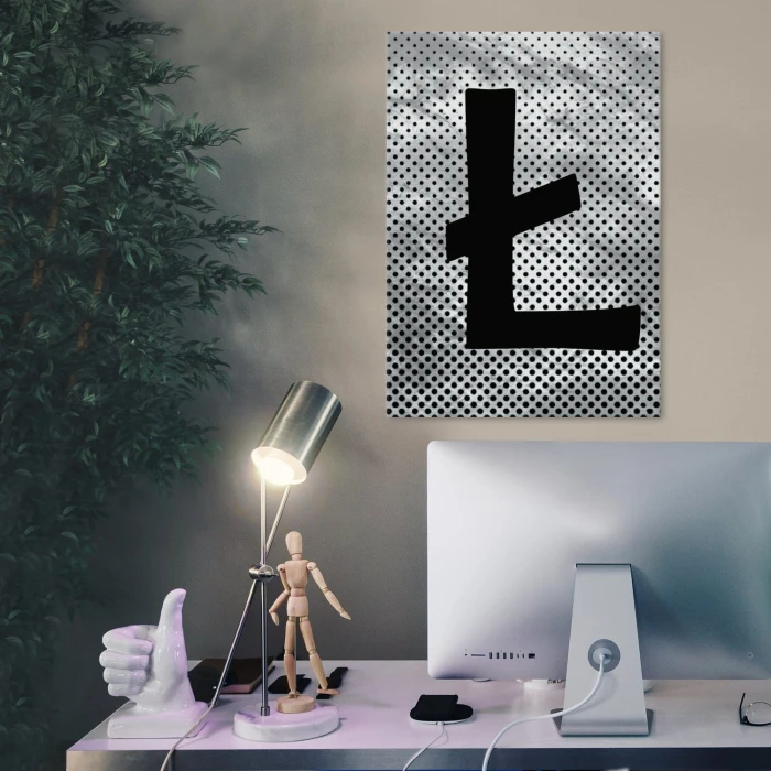 Plakat metalowy Litera Ł Prezent