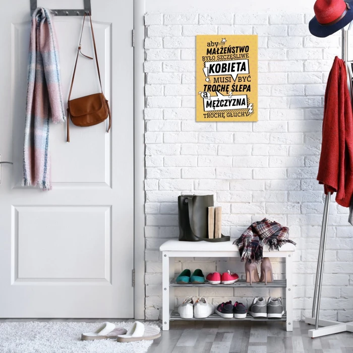 Plakat metalowy Ślepa i głuchy Prezent