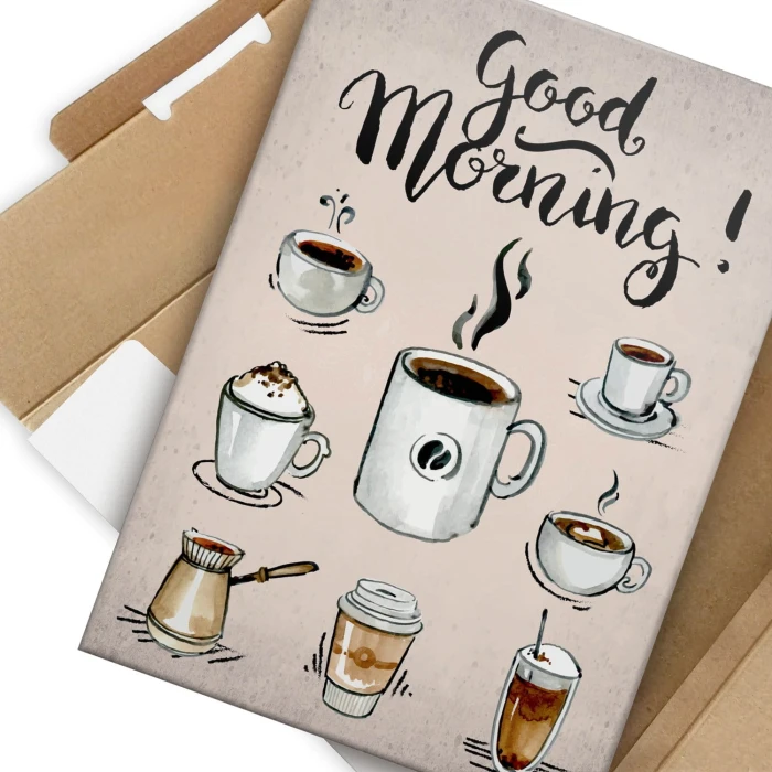 Plakat metalowy Good morning! Prezent