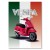 Plakat metalowy Skuter Vespa czerwony Prezent