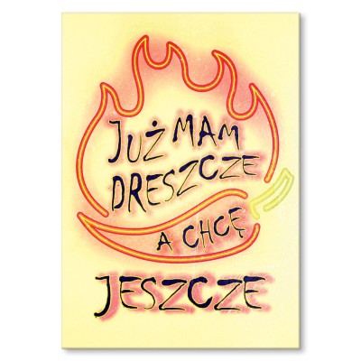 Plakat metalowy Już mam dreszcze Prezent