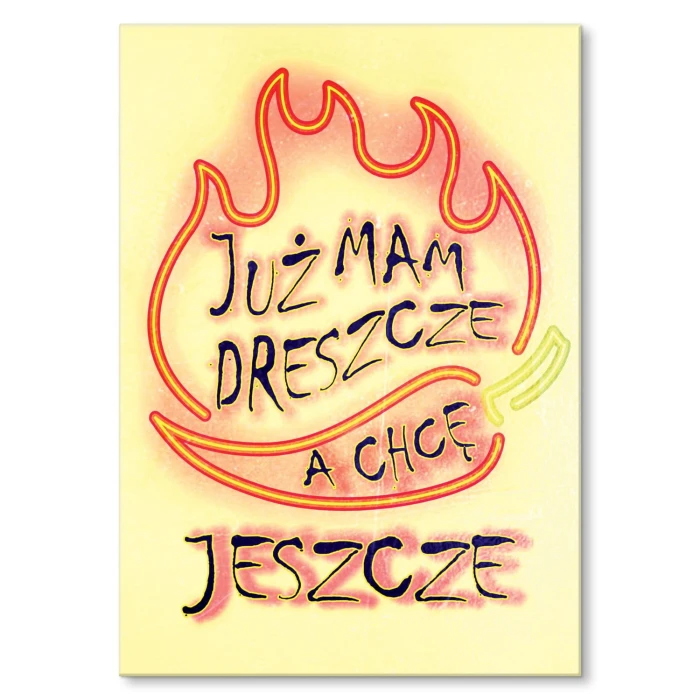 Plakat metalowy Już mam dreszcze Prezent