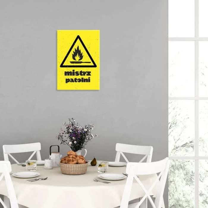 Plakat metalowy Mistrz patelni Prezent