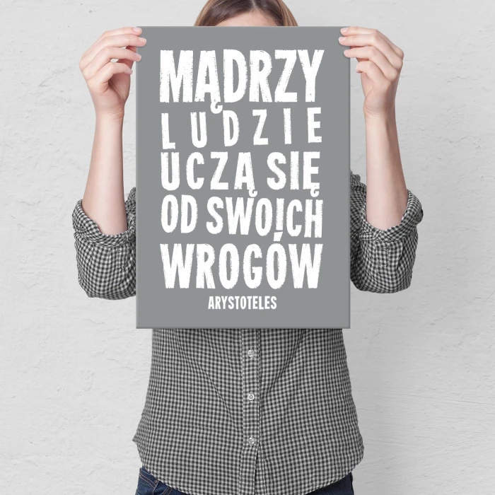 Plakat metalowy Mądrzy ludzie Prezent