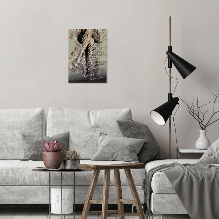 Plakat metalowy Najpiękniejsze nogi Prezent