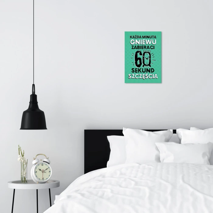 Plakat metalowy Minuta gniewu Prezent