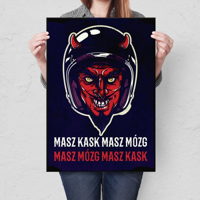 Plakat metalowy Masz mózg Prezent