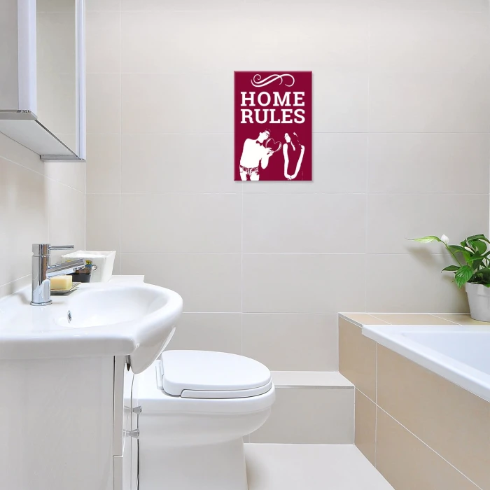 Plakat metalowy Zasady Dom Prezent