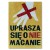 Plakat metalowy Nie macanie Prezent