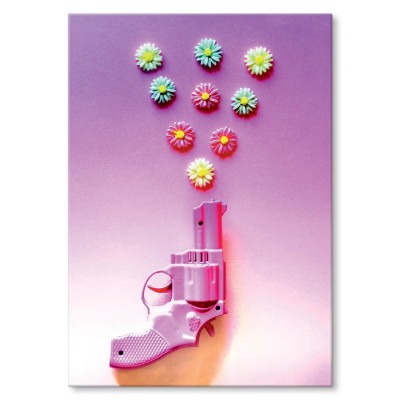 Plakat metalowy Kolorowy strzał Prezent