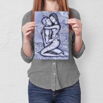 Plakat metalowy Kamasutra Prezent