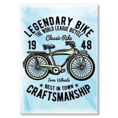 Plakat metalowy Legendary bike Prezent