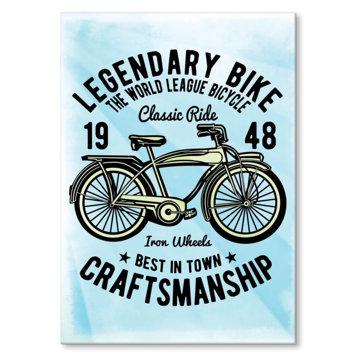 Plakat metalowy Legendary bike Prezent