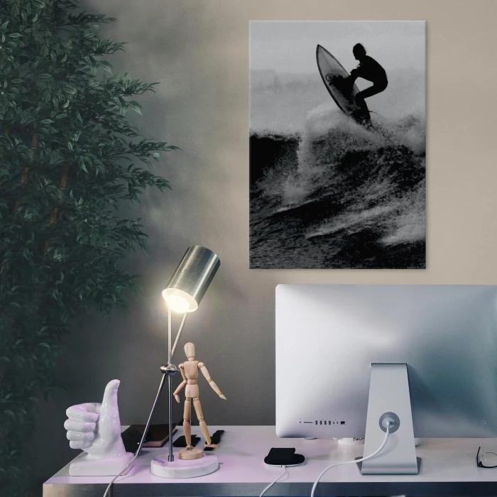 Plakat metalowy Surfing Prezent