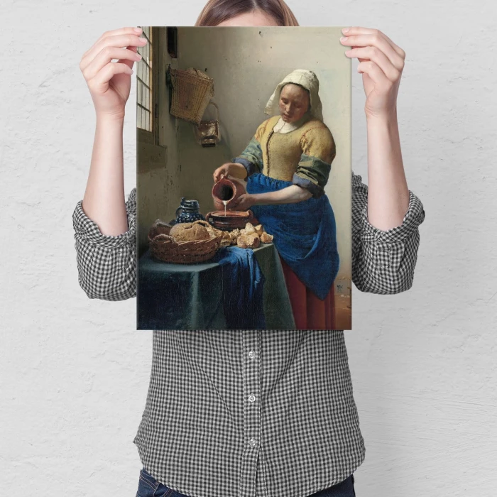 Plakat metalowy Vermeer Mleczarka Prezent