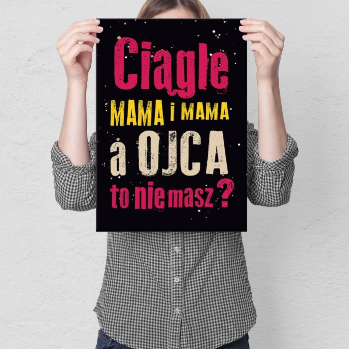 Plakat metalowy Mama i mama Prezent