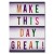 Plakat metalowy Make this day great Prezent
