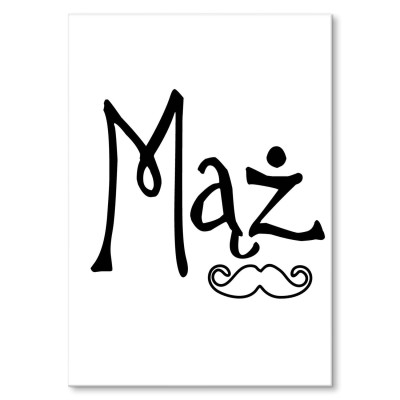 Plakat metalowy Mąż Prezent
