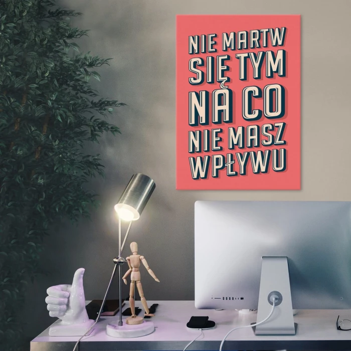 Plakat metalowy Nie martw się Prezent