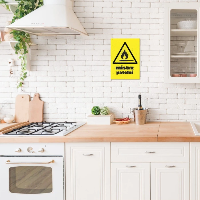 Plakat metalowy Mistrz patelni Prezent