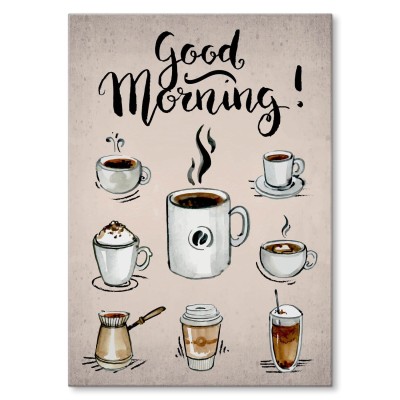 Plakat metalowy Good morning! Prezent